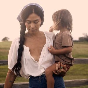 Doen June Top in Salt size Medium